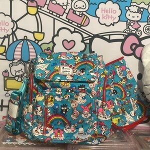 NWT Tokidoki Hello Kitty Sanrio JUJUBE Rainbow Dreams be sporty backpack